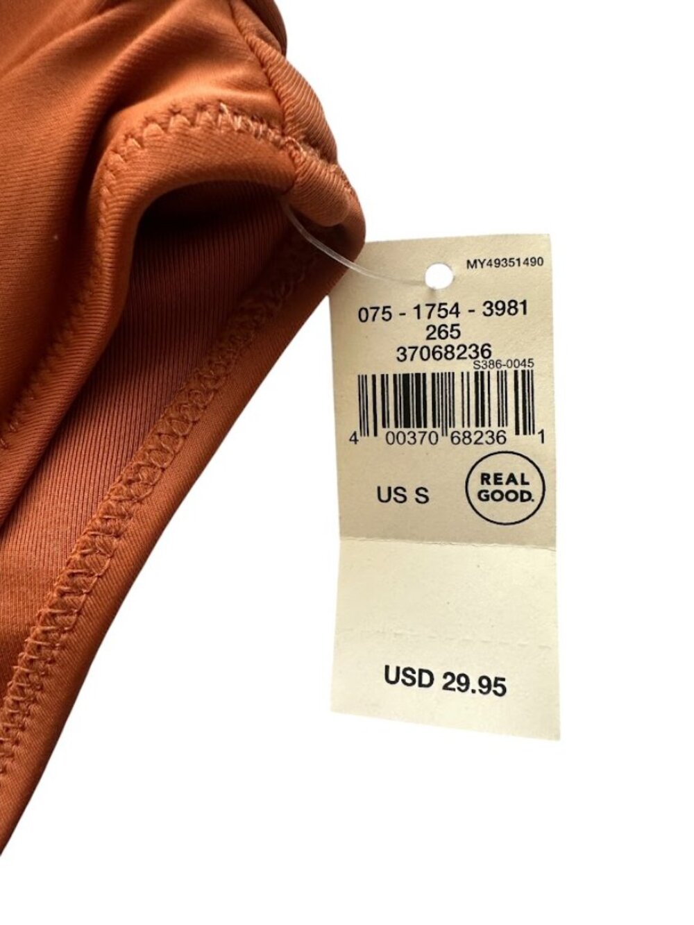 Aerie Ruched High Waisted Bikini Bottoms Rust Orange Size Small - Picture 2 of 6